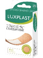 Изображение товара Luxplast пластыри медицинские бактерицидные на полимерной основе стандартные 72х19 мм 20 шт.