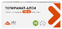 Изображение товара Топирамат-алси 100 мг 30 шт. таблетки, покрытые пленочной оболочкой
