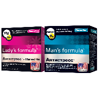 Изображение товара Набор LADY S FORMULA АНТИСТРЕСС+МАГНИЙ B6 капсулы 30шт + MAN S FORMULA АНТИСТРЕСС+МАГНИЙ B6 капсулы 30шт
