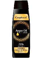 Изображение товара Compliment гель для душа парфюмированный с аргановым маслом увлажнение 24 ч 400 мл