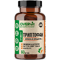 Изображение товара Overvit триптофан 60 шт. капсулы массой 360 мг