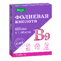 Изображение товара Фолиевая кислота с витаминами в 12 в 6 40 шт. таблетки