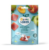 Изображение товара Фрутоняня фруктовые кусочки из яблок и персиков 53 гр