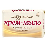Изображение товара Невская косметика крем-мыло туалетное натуральное с протеинами шелка марки ординарное 90 гр