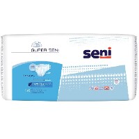 Seni super подгузники для взрослых размер medium обхват талии 75-110 30 шт.