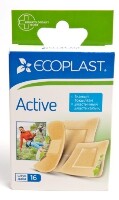 Ecoplast пластырь медицинский тканый (набор) active 16 шт.