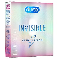 Презервативы Durex Invisible Stimulation ультратонкие, со стимулирующей смазкой, из натурального латекса